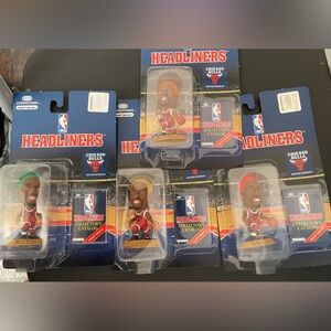 4 NBA Headliners  Dennis Rodman Chicago Bulls Forward all 4 Colors of Hair